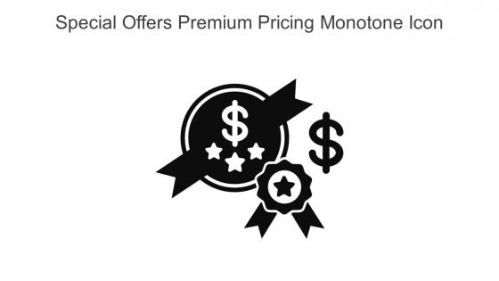 Special Offers Premium Pricing Monotone Icon In Powerpoint Pptx Png And Editable Eps Format