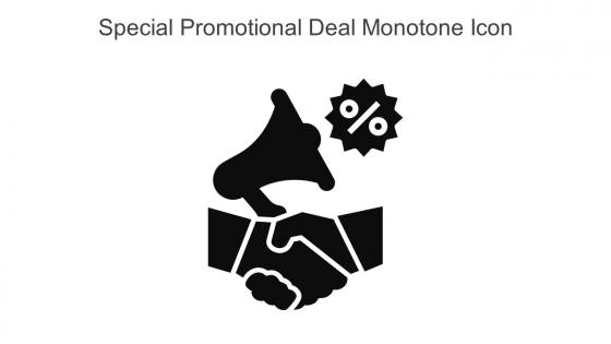Special Promotional Deal Monotone Icon In Powerpoint Pptx Png And Editable Eps Format