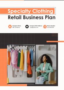 Specialty Clothing Retail Business Plan Pdf Word Document