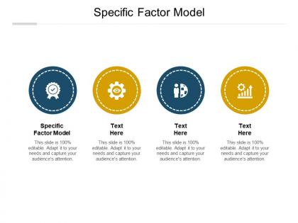 Specific factor model ppt powerpoint presentation slides slideshow cpb