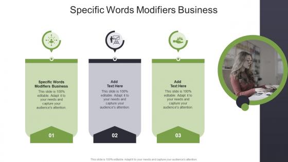 Specific Words Modifiers Business In Powerpoint And Google Slides Cpb
