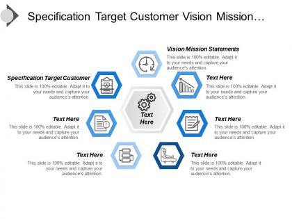 Specification target customer vision mission statements environmental analysis