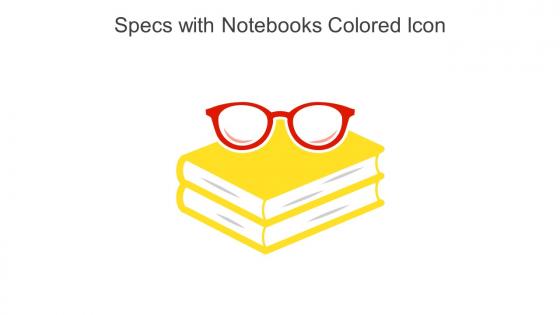 Specs With Notebooks Colored Icon In Powerpoint Pptx Png And Editable Eps Format