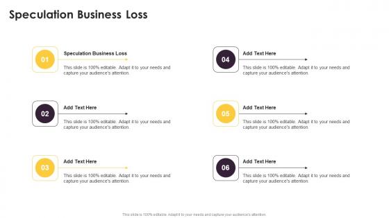 Speculation Business Loss In Powerpoint And Google Slides Cpb