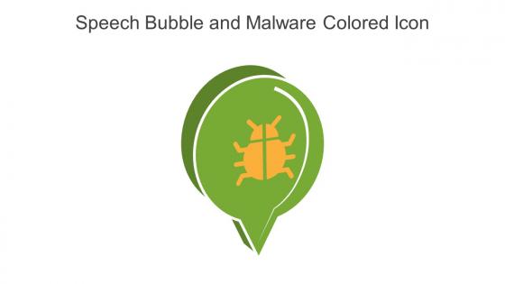 Speech Bubble And Malware Colored Icon In Powerpoint Pptx Png And Editable Eps Format