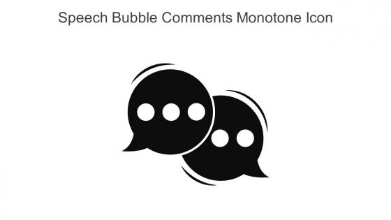 Speech Bubble Comments Monotone Icon In Powerpoint Pptx Png And Editable Eps Format