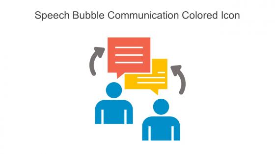 Speech Bubble Communication Colored Icon In Powerpoint Pptx Png And Editable Eps Format
