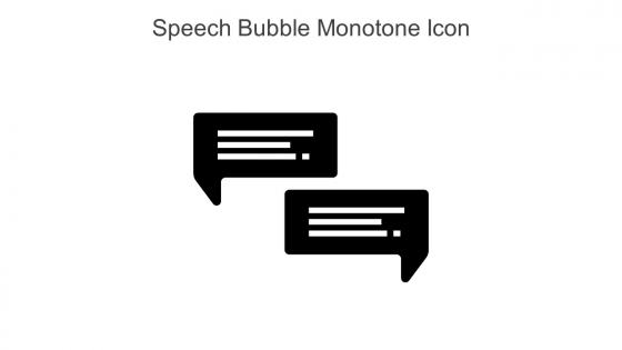 Speech Bubble Monotone Icon In Powerpoint Pptx Png And Editable Eps Format