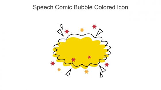 Speech Comic Bubble Colored Icon In Powerpoint Pptx Png And Editable Eps Format