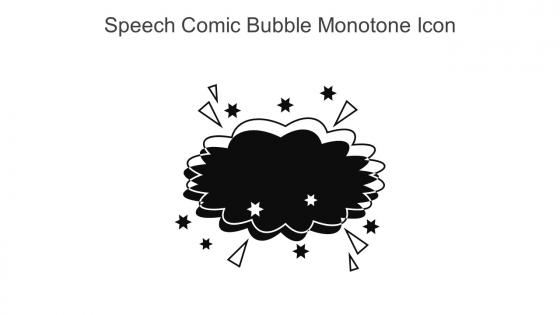 Speech Comic Bubble Monotone Icon In Powerpoint Pptx Png And Editable Eps Format