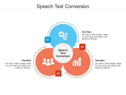 Speech text conversion ppt powerpoint presentation inspiration examples cpb