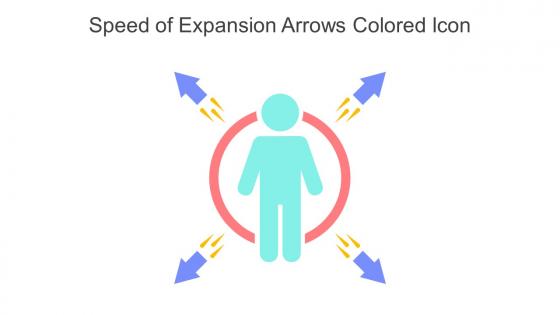 Speed Of Expansion Arrows Colored Icon In Powerpoint Pptx Png And Editable Eps Format