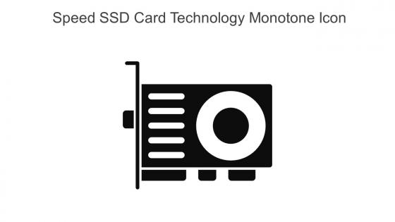 Speed SSD Card Technology Monotone Icon In Powerpoint Pptx Png And Editable Eps Format