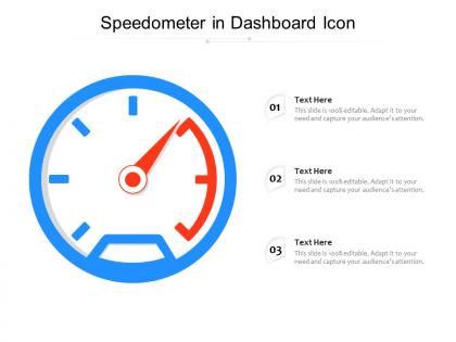 Speedometer in dashboard snapshot  icon