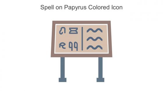 Spell On Papyrus Colored Icon In Powerpoint Pptx Png And Editable Eps Format