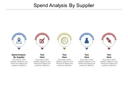 Spend analysis by supplier ppt powerpoint presentation portfolio smartart cpb