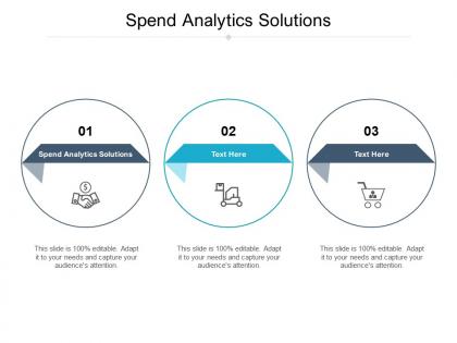 Spend analytics solutions ppt powerpoint presentation styles graphics pictures cpb