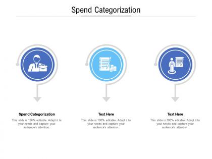 Spend categorization ppt powerpoint presentation outline icons cpb