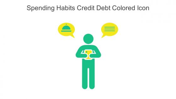 Spending Habits Credit Debt Colored Icon In Powerpoint Pptx Png And Editable Eps Format