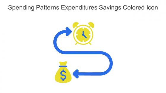 Spending Patterns Expenditures Savings Colored Icon In Powerpoint Pptx Png And Editable Eps Format