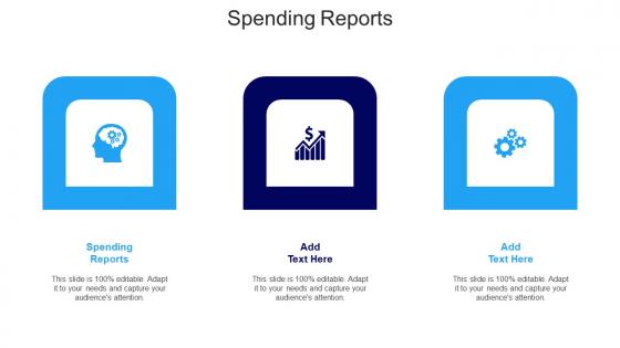 Spending Reports Ppt Powerpoint Presentation Gallery Diagrams Cpb