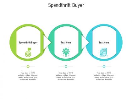 Spendthrift buyer ppt powerpoint presentation icon inspiration cpb