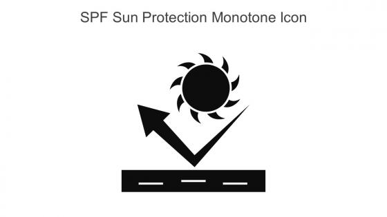 Spf Sun Protection Monotone Icon In Powerpoint Pptx Png And Editable Eps Format