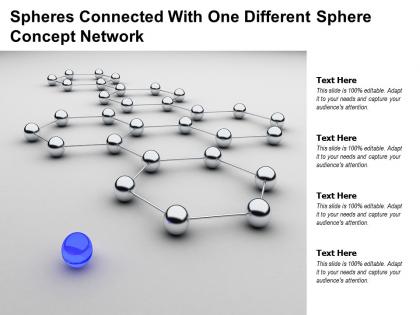 Spheres connected with one different sphere concept network
