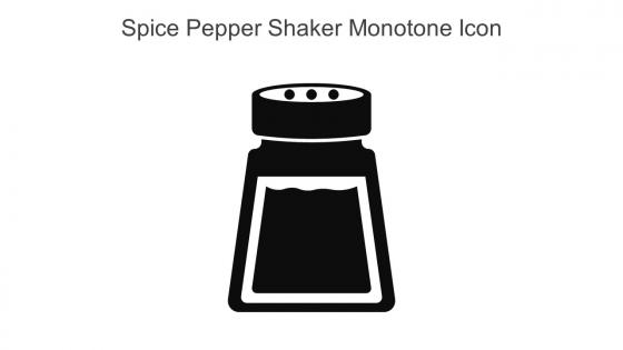 Spice Pepper Shaker Monotone Icon In Powerpoint Pptx Png And Editable Eps Format