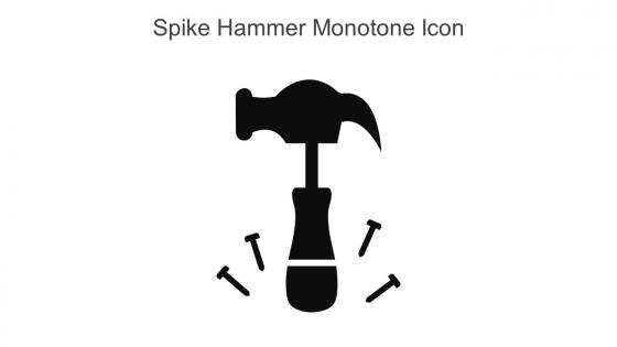 Spike Hammer Monotone Icon In Powerpoint Pptx Png And Editable Eps Format
