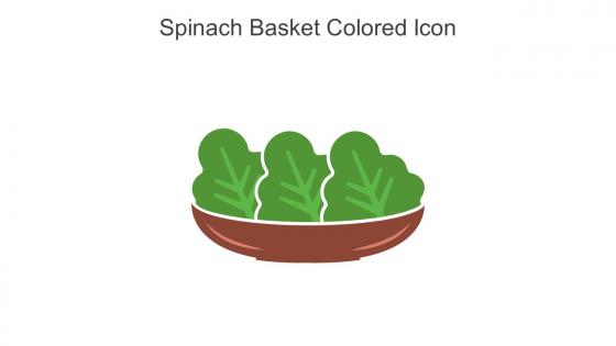 Spinach Basket Colored Icon In Powerpoint Pptx Png And Editable Eps Format