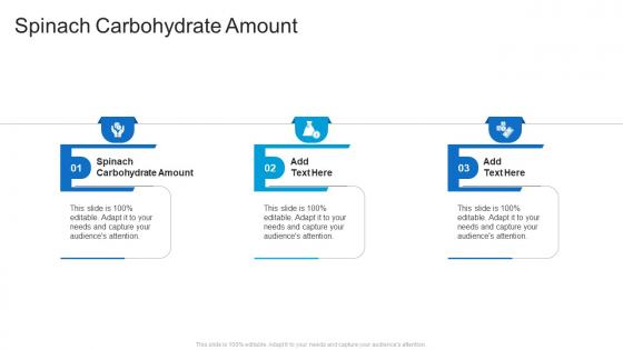 Spinach Carbohydrate Amount In Powerpoint And Google Slides Cpb