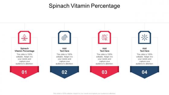 Spinach Vitamin Percentage In Powerpoint And Google Slides Cpb