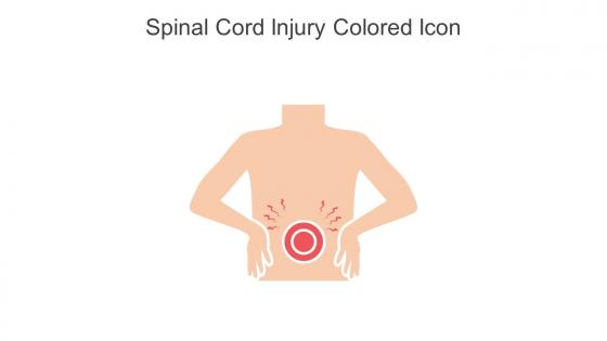 Spinal Cord Injury Colored Icon In Powerpoint Pptx Png And Editable Eps Format