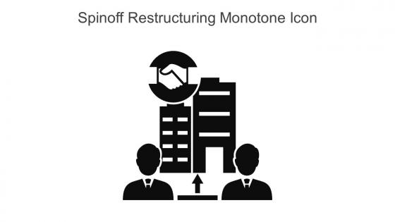 Spinoff Restructuring Monotone Icon In Powerpoint Pptx Png And Editable Eps Format