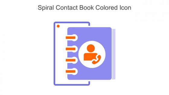 Spiral Contact Book Colored Icon In Powerpoint Pptx Png And Editable Eps Format