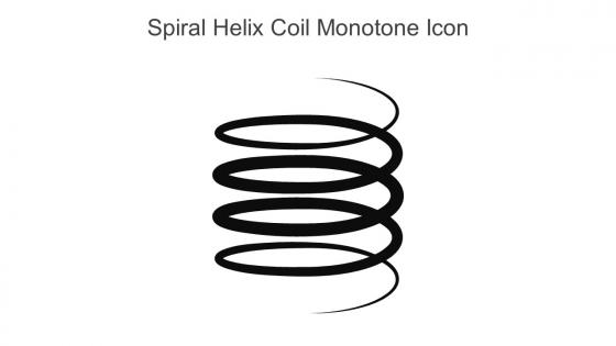 Spiral Helix Coil Monotone Icon In Powerpoint Pptx Png And Editable Eps Format