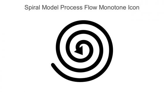 Spiral Model Process Flow Monotone Icon In Powerpoint Pptx Png And Editable Eps Format