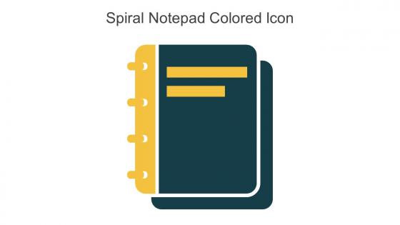Spiral Notepad Colored Icon In Powerpoint Pptx Png And Editable Eps Format