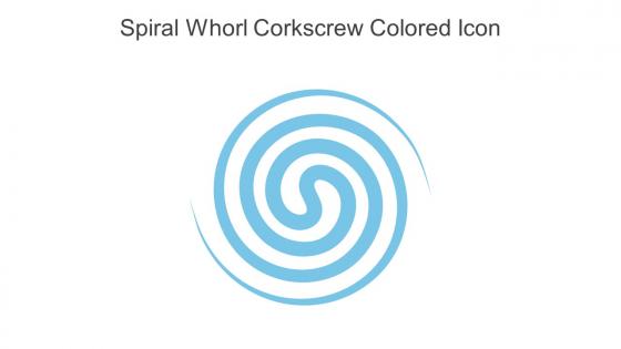 Spiral Whorl Corkscrew Colored Icon In Powerpoint Pptx Png And Editable Eps Format