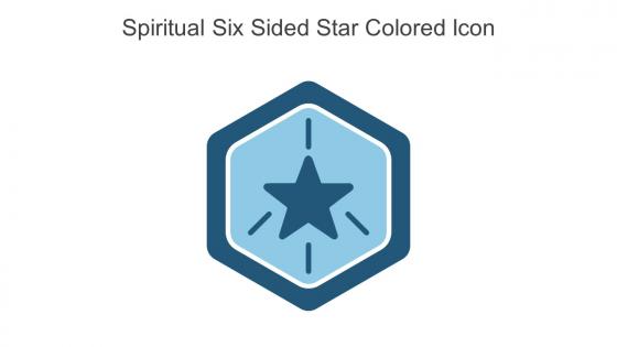 Spiritual Six Sided Star Colored Icon In Powerpoint Pptx Png And Editable Eps Format