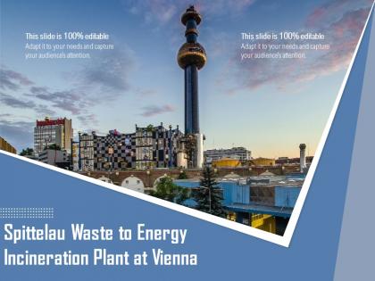 Spittelau waste to energy incineration plant at vienna