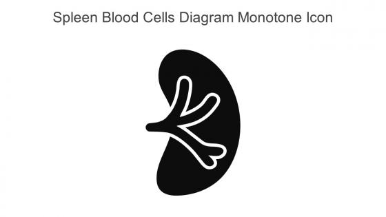 Spleen Blood Cells Diagram Monotone Icon In Powerpoint Pptx Png And Editable Eps Format