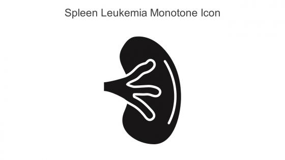 Spleen Leukemia Monotone Icon In Powerpoint Pptx Png And Editable Eps Format