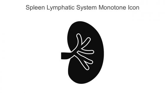 Spleen Lymphatic System Monotone Icon In Powerpoint Pptx Png And Editable Eps Format