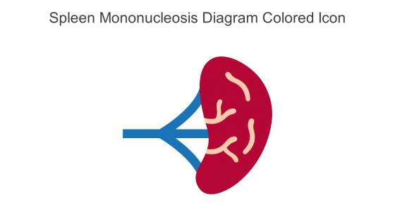 Spleen Mononucleosis Diagram Colored Icon In Powerpoint Pptx Png And Editable Eps Format