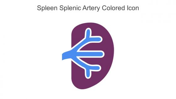 Spleen Splenic Artery Colored Icon In Powerpoint Pptx Png And Editable Eps Format
