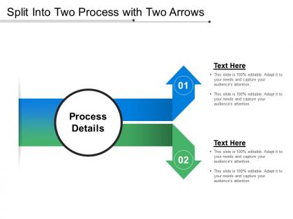 Split into two process with two arrows