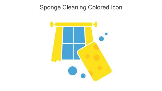 Sponge Cleaning Colored Icon In Powerpoint Pptx Png And Editable Eps Format