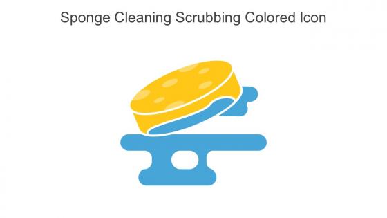 Sponge Cleaning Scrubbing Colored Icon In Powerpoint Pptx Png And Editable Eps Format